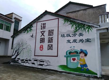 桑植墙绘是现在流行的墙体广告